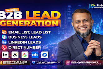 do b2b lead generation, direct number, email list building for business growth
