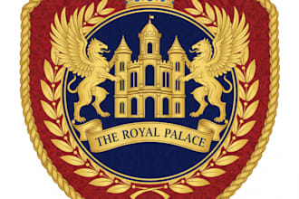 design a royal and elegant palace logo for your brand