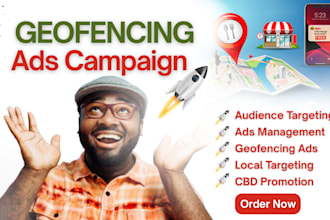 run geofencing ads campaign for local business to boost cbd oil website sales