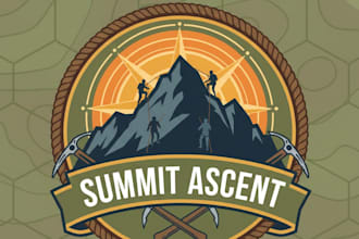 design a bold and adventurous climbing logo for your brand