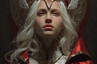 paint a realistic conceptual or fantasy digital portrait
