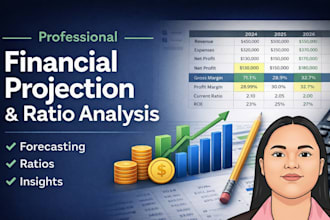 create financial projections and ratio analysis