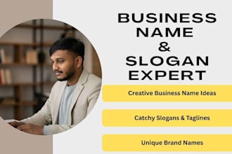 create unique business names and catchy slogans for your business