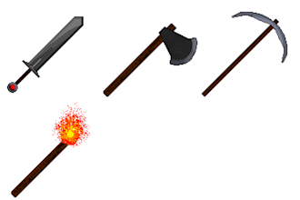 give you pixelated and animated game props and objects