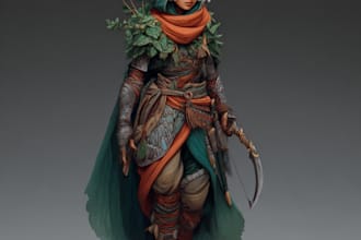 draw fantasy stained glass art for your character, stained