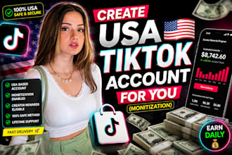 create USA tiktok account