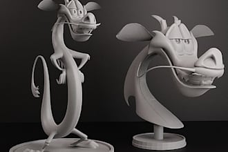 fix 2d photo to 3d printing stl action figure, 3d poseable toy sculpt in blender