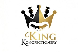 design unique king kong logo