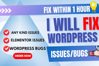 fix elementor issues, responsive bugs, and wordpress errors