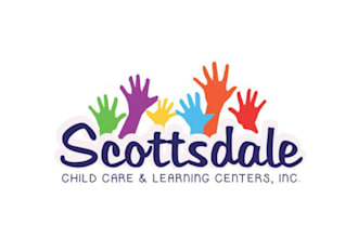 design daycare kids babyshop school and childcare logo