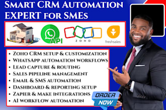 automate zoho crm setup zoho recruit zoho book zoho people zoho website zoho one