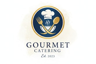 design a professional and elegant catering logo for your business