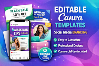 create editable canva templates for your business