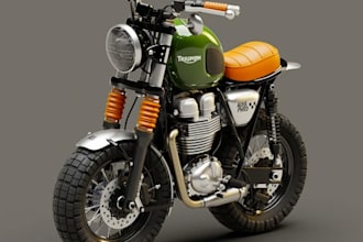 fix 3d scrambler motorcycle,superbike,automobile render,bodywork,bike panel