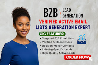 do email list building, b2b lead generation for email marketing, business emails