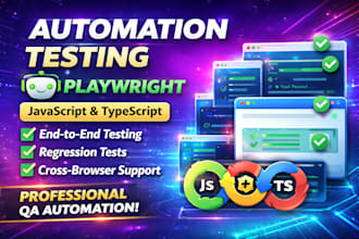 do automation testing with playwright using javascript and typescript