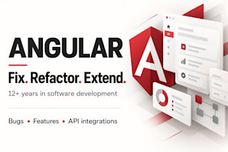 develop or refactor your angular application