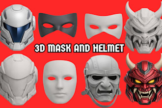 sculpt 3d printable cosplay mask 3d helmet wearable mask 3d mask stl file