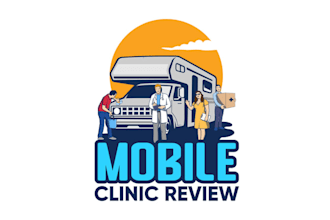 make colorful medical clinic ordinary logo with predictable