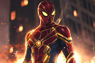 superhero character for comics