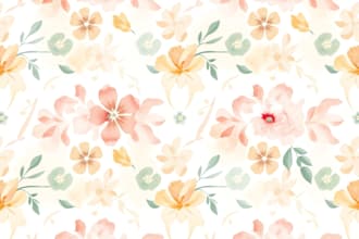 create watercolor seamless pattern