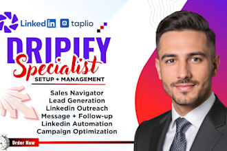 set up linkedin automation and b2b outreach using dripify