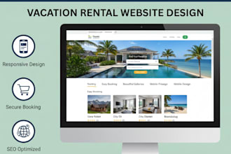 design vacation rental website airbnb website direct booking rental website