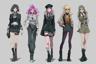 design custom danganronpa style character