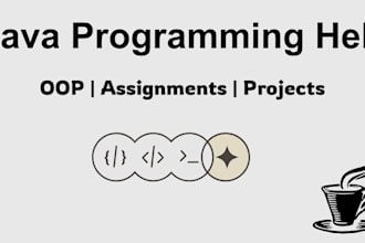 help you with java programming, oop concepts, and assignments
