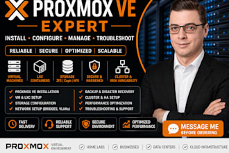 install, configure and troubleshoot proxmox ve server