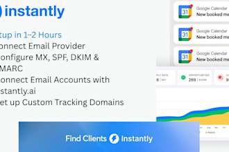 setup instantly for cold email marketing and lead generation