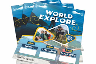 design flyers, banners, book layouts, and posters