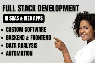 full stack ai saas development web app frontend backend