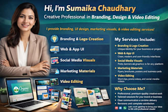 create clean and modern branding and UI design