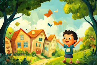 draw children book illustration