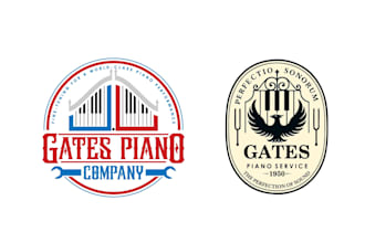 design unique piano logo for your business
