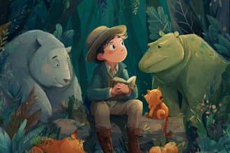 llustrate children story book illustration