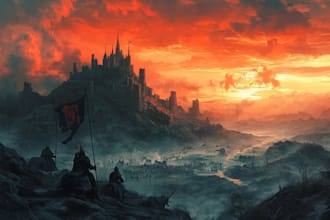 do fantasy background and landscape