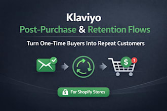 build klaviyo post purchase email automation for shopify