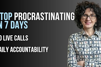help you stop procrastinating in 7 days with daily check ins and support