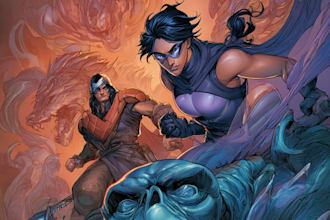 draw comic book and cover