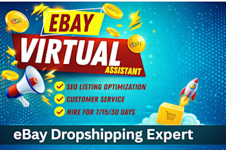 be your ebay ds virtual assistant for dropshipping, listing, account management