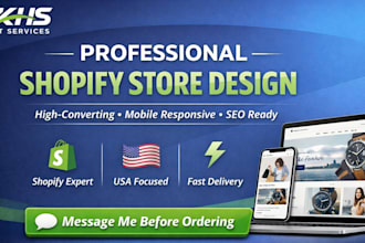 design a professional shopify store for high conversions