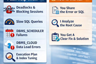 fix oracle database issues and performance problems