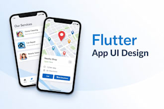 design a clean and modern flutter app UI for your mobile app