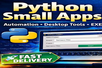 build lightweight python desktop apps for your daily tasks