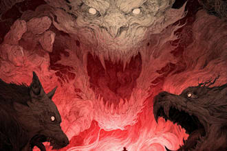 draw horror and dark fantasy illustrations