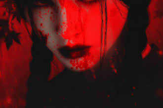 you bloody horror illustration