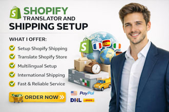 translate your shopify store into multiple languages and set up shipping tax
