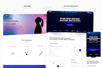 design premium saas, software, tech product website